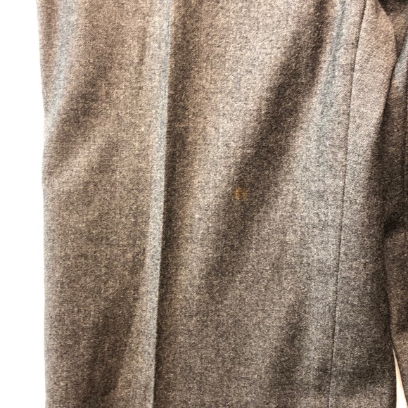 Max Mara Weekend Wool Flannel Trousers Gray - Picture 7 of 7